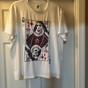 Queen of Sparkles USA Queen Card Tee